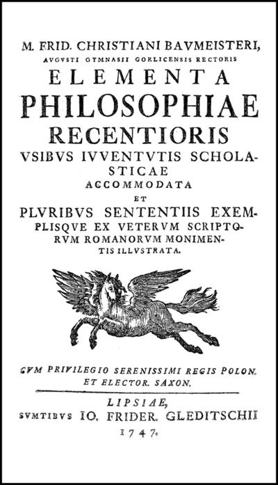 Elementa Philosophiae recentioris usibus iuventutis scholasticae accomodata