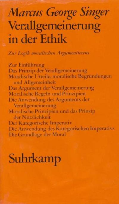 Verallgemeinerung in der Ethik