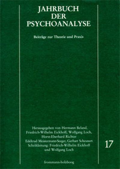 Jahrbuch der Psychoanalyse / Band 17