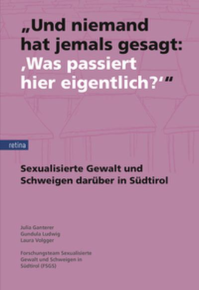 Und niemand hat jemals gesagt: Was passiert hier eigentlich?