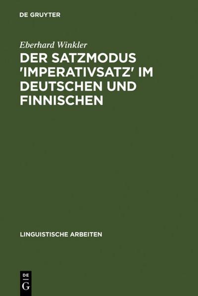 Der Satzmodus ’Imperativsatz’ im Deutschen und Finnischen