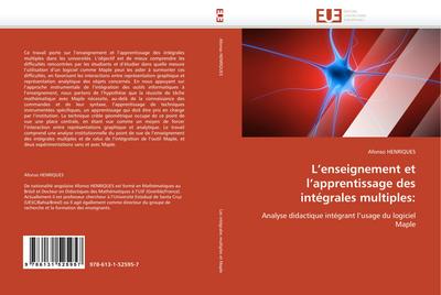 L’enseignement et l’apprentissage des intégrales multiples:
