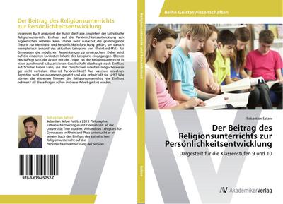 Der Beitrag des Religionsunterrichts zur Persönlichkeitsentwicklung