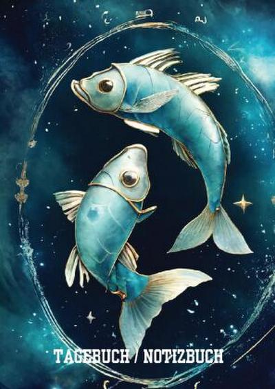 Tagebuch / Notizbuch Sternzeichen  Fisch