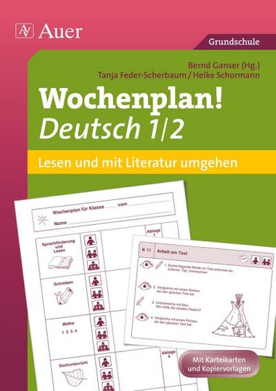 Wochenplan! Deutsch 1/2 - Lesen und mit Literatur umgehen