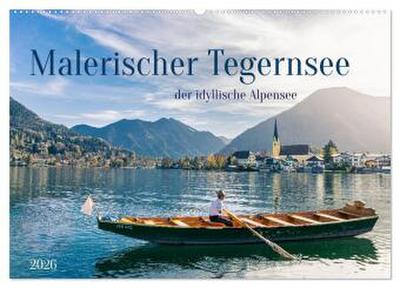 Malerischer Tegernsee (Wandkalender 2026 DIN A2 quer), CALVENDO Monatskalender