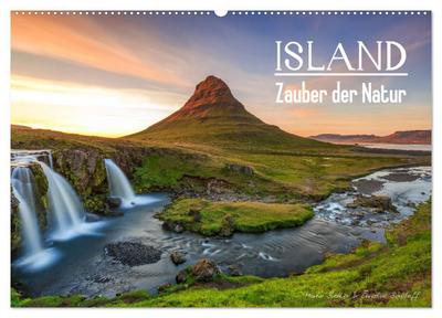ISLAND - Zauber der Natur (Wandkalender 2024 DIN A2 quer), CALVENDO Monatskalender