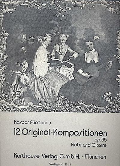 12 Originalkompositionen op.35für Flöte und Gitarre