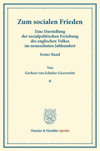 Zum socialen Frieden