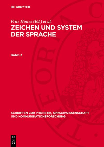 Zeichen und System der Sprache. Band 3