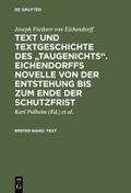 Text und Textgeschichte des Taugenichts