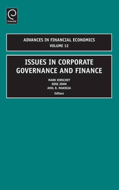 Issues in Corporate Governance and Finance