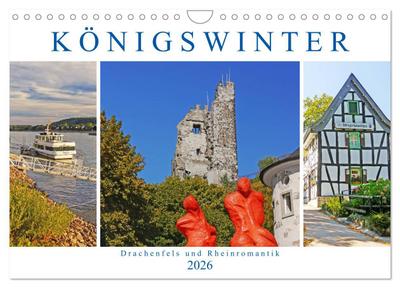 Königswinter. Drachenfels und Rheinromantik (Wandkalender 2026 DIN A4 quer), CALVENDO Monatskalender