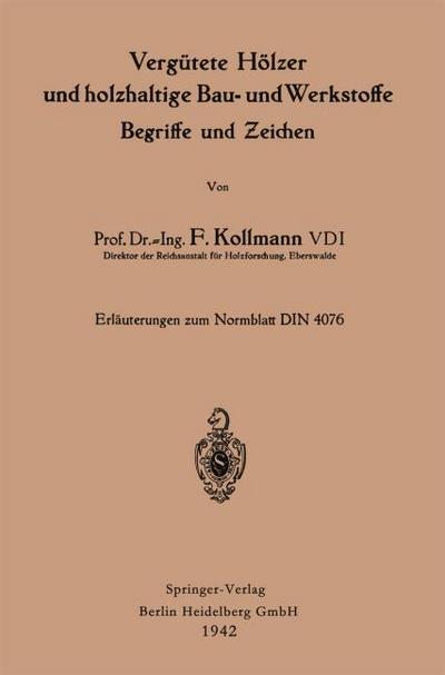 Vergütete Hölzer und holzhaltige Bau- und Werkstoffe, Begriffe und Zeichen