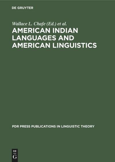 American Indian languages and American linguistics