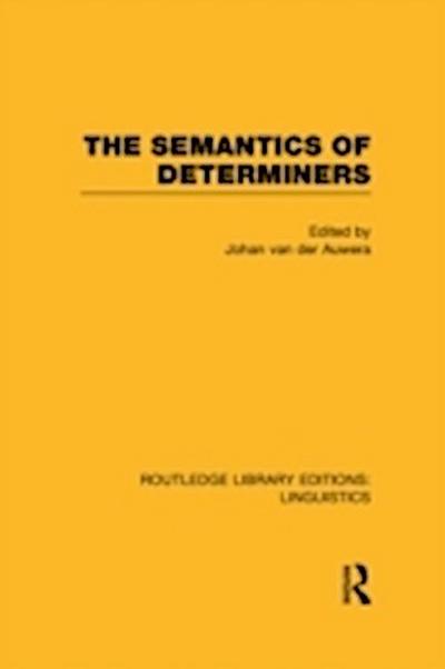 Semantics of Determiners