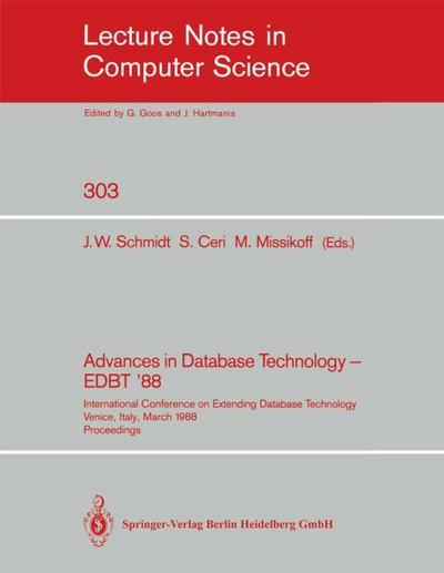 Advances in Database Technology - EDBT ’88