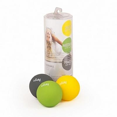 BODHI 3er Set Massage-Ball Ø ca. 6,5 cm, zur punktuellen Selbstmassage für Muskeln und Faszien, bei Verspannungen oder für die Regeneration nach dem Sport