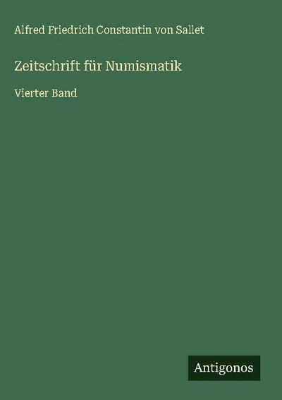 Zeitschrift für Numismatik