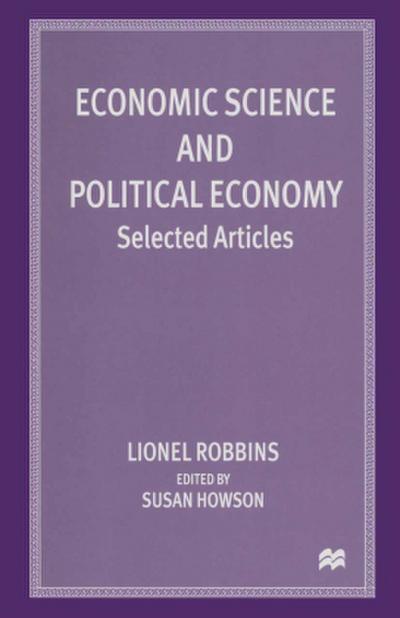 Economic Science and Political Economy
