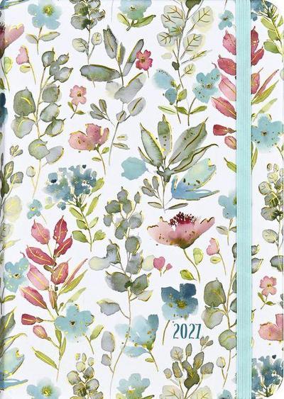 2027 Floral Watercolor Weekly Planner (16 Months, Sept 2026 to Dec 2027)