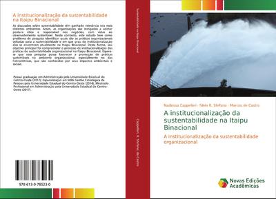 A institucionalização da sustentabilidade na Itaipu Binacional