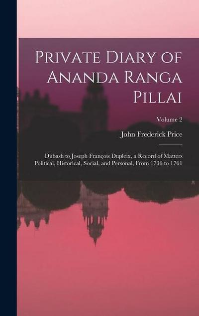 Private Diary of Ananda Ranga Pillai