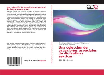Una colección de ecuaciones especiales de diofantinas sexticas