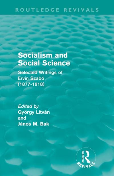 Socialism and Social Science (Routledge Revivals)