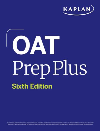 Oat Prep Plus, Sixth Edition (2026): Includes 16 Pages of Full Color Study Sheets + Online Access to 2 Full Length Practice Tests + 600+ Practice Questions