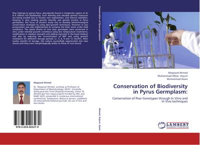 Conservation of Biodiversity in Pyrus Germplasm