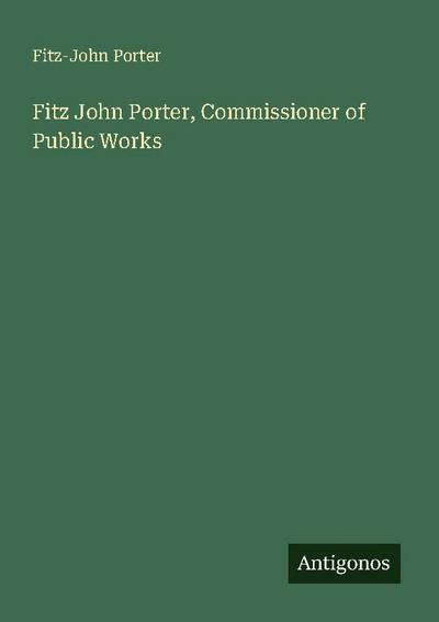 Fitz John Porter, Commissioner of Public Works