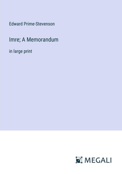 Imre; A Memorandum
