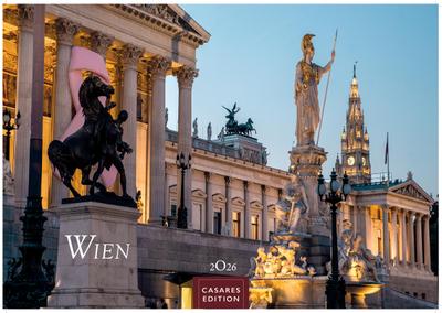 Wien Kalender 2026 - Wandkalender | Fotokalender | Österreich Kalender | Alpenländer 50x35cm Grosses Format - Beeindruckende Bilder von Wien’s schönsten Sehenswürdigkeiten