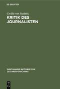 Kritik des Journalisten