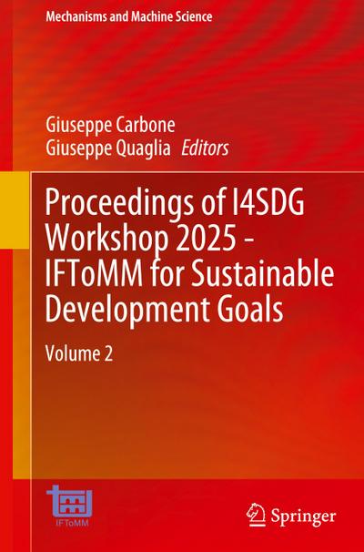 Proceedings of I4SDG Workshop 2025 - IFToMM for Sustainable Development Goals