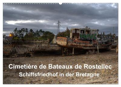 Cimetière de Bateaux de Rostellec (Wandkalender 2026 DIN A2 quer), CALVENDO Monatskalender