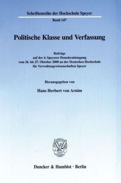 Politische Klasse und Verfassung.