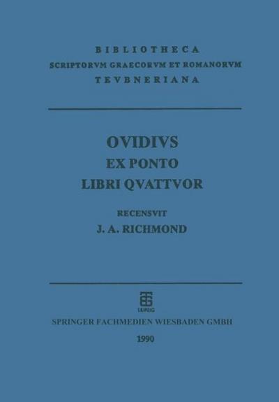 P.Ovidi Nasonis ex Ponto Libri Qvattvor
