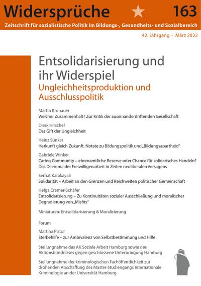 Entsolidarisierung und ihr Widerspiel