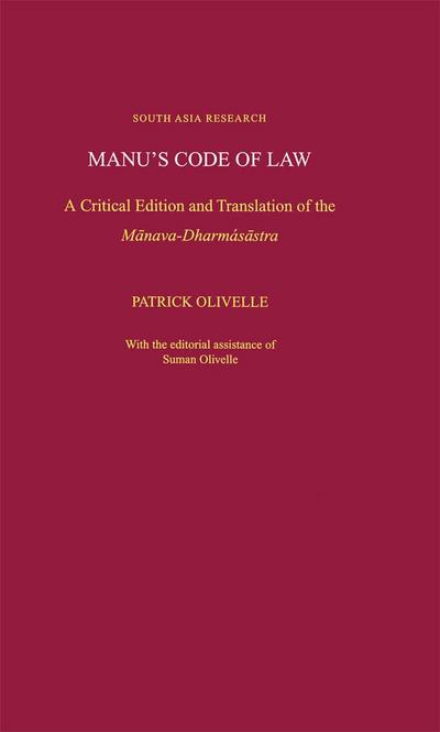 Manu’s Code of Law