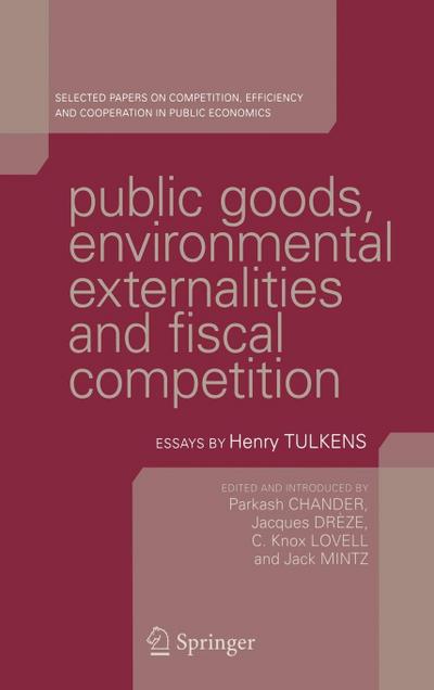 Public Goods, Environmental Externalities and Fiscal Competition