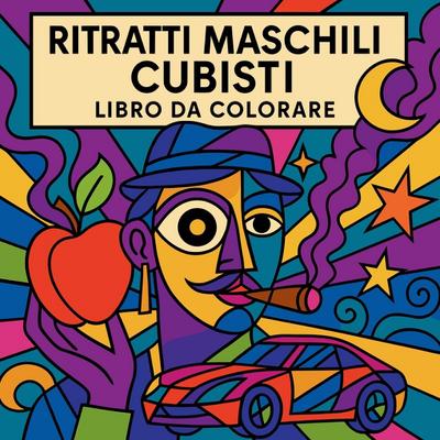 Ritratti maschili cubisti - Libro da colorare