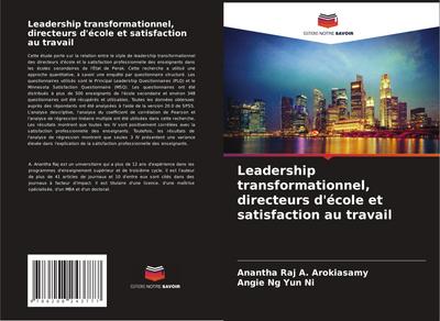 Leadership transformationnel, directeurs d’école et satisfaction au travail