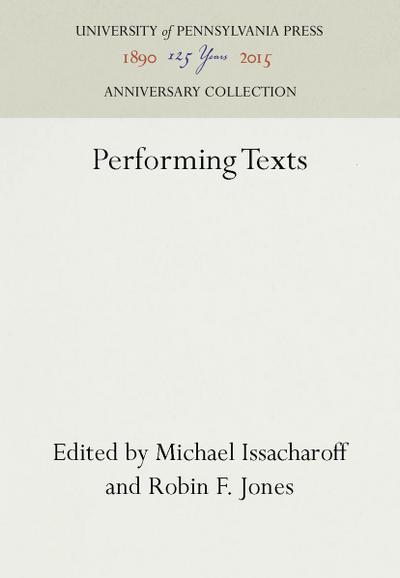 Performing Texts