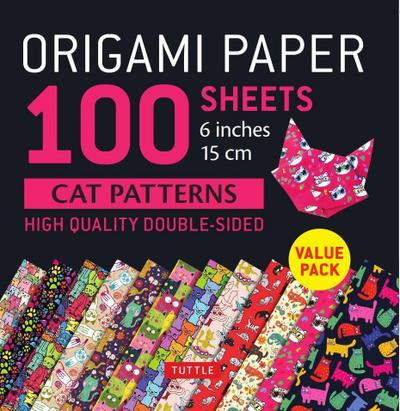 Origami Paper 100 Sheets Cat Patterns 6 (15 CM)