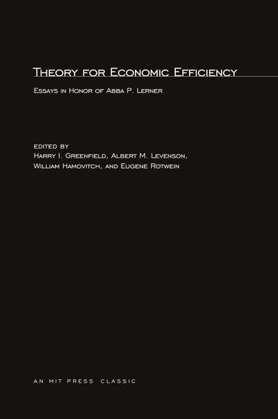 Theory for Economic Efficiency