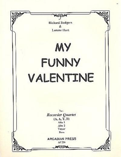 My funny Valentinefor 4 recorders (AATB)