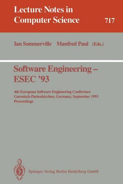 Software Engineering - ESEC ’93
