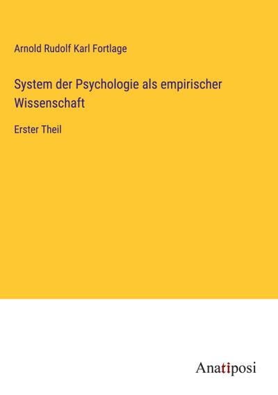 System der Psychologie als empirischer Wissenschaft